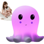 Matte Coating Silicone Compression Molding Kid Silicone Octopus Night Lights Manufacturers1