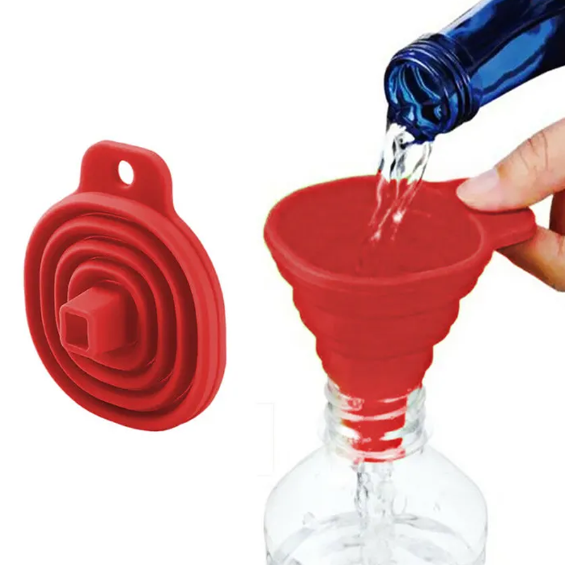 OEM Food Grade Kitchen Silicone Collapsible Funnels Suppliers4