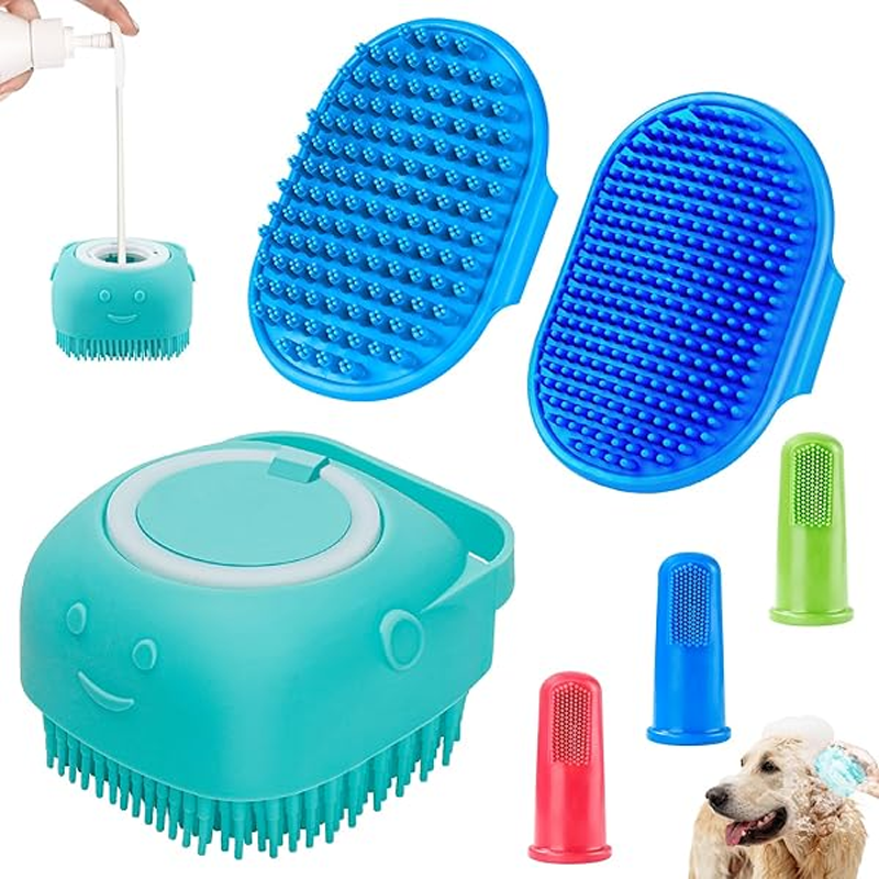Customized Silicone Pet Bath Dispenser Massage Brush Comfort for Dog Pet Care Solution Manufacturers4