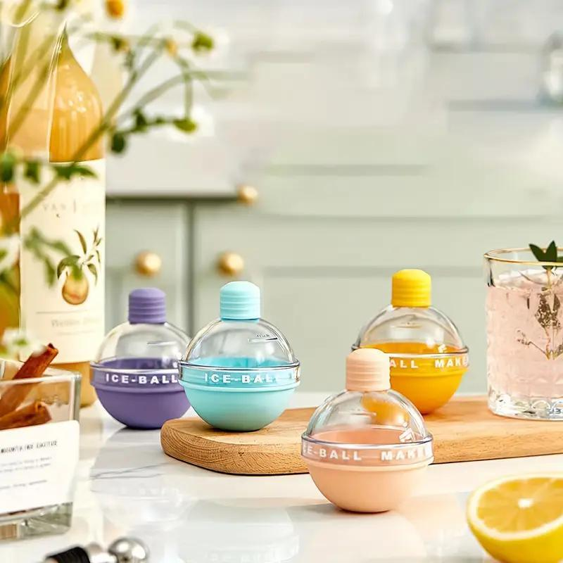 OEM Mixed Color Silicone Ice Ball Maker for Whiskey and Cocktails Application Manufactures2