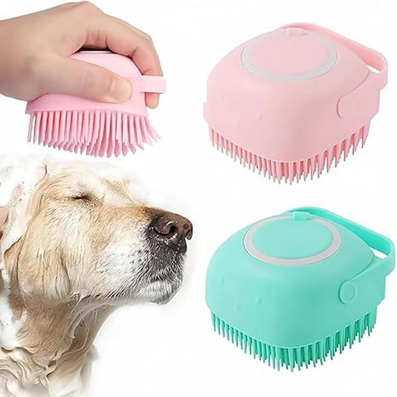 What Is the Production & Custom Process for Our Factory’s Pet Bath Brush with Built-In Shampoo Dispenser1