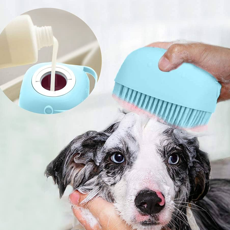 What Is the Production & Custom Process for Our Factory’s Pet Bath Brush with Built-In Shampoo Dispenser10