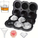 Customized BPA Free Premium Silicone Ice Mold Trays for Gifting, Whiskey, Cocktails Usage Suppliers3