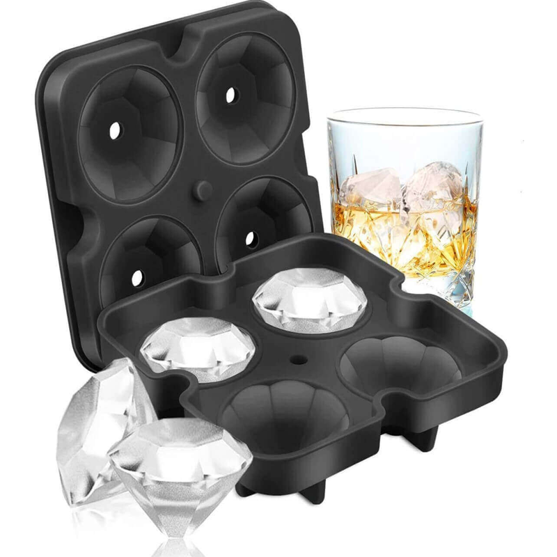 Customized BPA Free Premium Silicone Ice Mold Trays for Gifting, Whiskey, Cocktails Usage Suppliers4