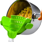 White Label Silicone Pot Side Pasta Clip Strainer for Kitchen Accessories Factory2