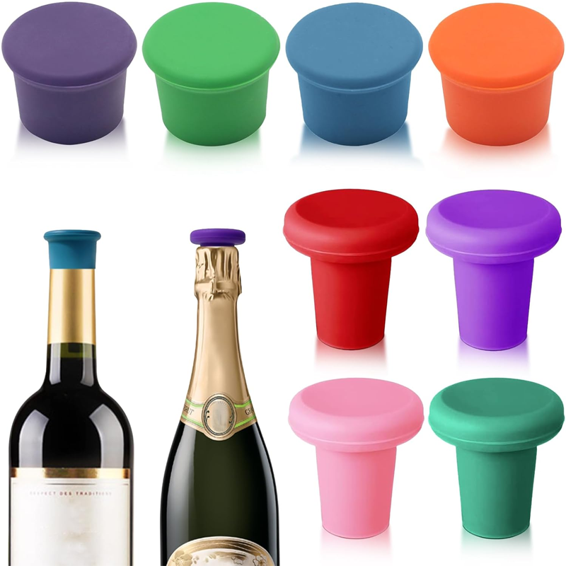 Customized Reusable Silicone Wine Cover Cap Stoppers for Wine Bottles Suppliers4