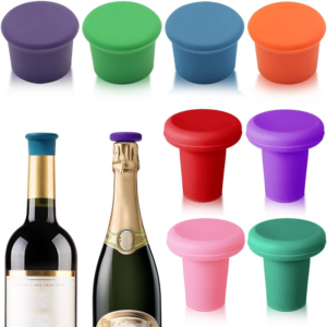 Customized Reusable Silicone Wine Cover Cap Stoppers for Wine Bottles Suppliers4