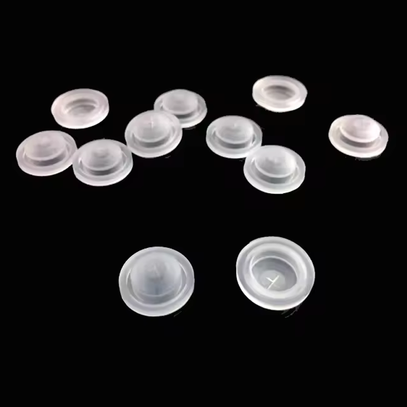 Customized Food Grade 13mm Cross Slit Silicone One Way Degassing Valves for Flip Top Sauces Bottle Caps Manufacturers3