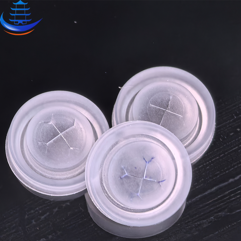 Custom LSR Molding No Leaking 9.8MM Snowflake Slit Valve for Ketchup Bottle Caps Factory4